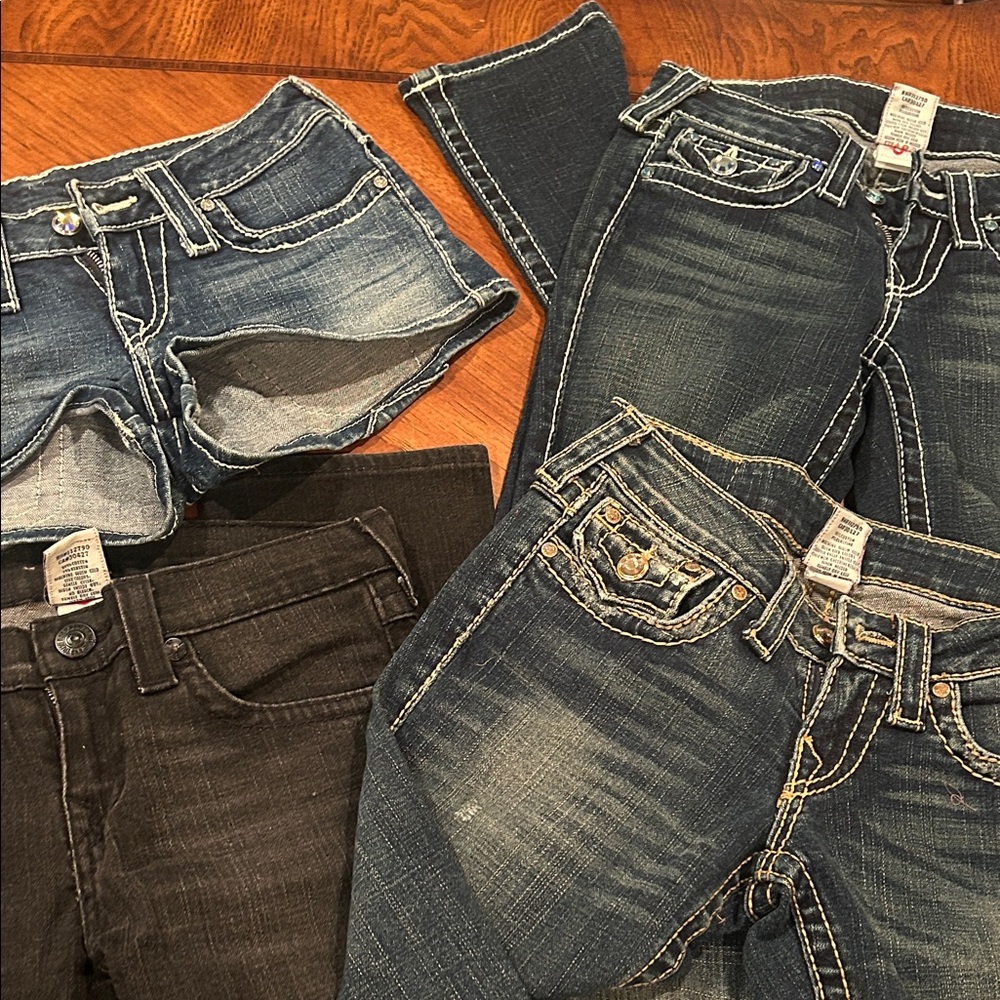 Lot of True Religion Denim Shorts and Jeans Collection